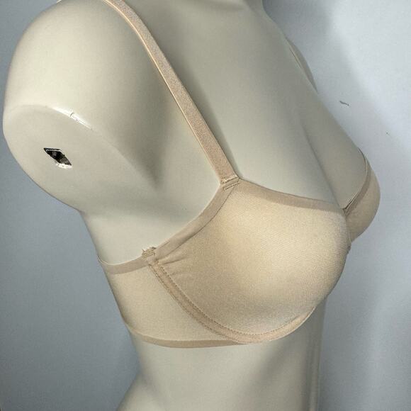 Aerie Women's Size 32C Balconette Unlined Underwire Bra Nude Mesh Adjustable NWT - Picture 6 of 7